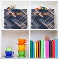 thumbnail image 6 of Yayeee 2 Pack Canvas Storage Basket with Handles for Shelves Fabric Bins Closet Organizer, Black Stripes, 6 of 8