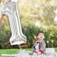 thumbnail image 6 of KatchOn, Silver 1 Balloon for First Birthday - Giant, 40 Inch | One Balloon for First Birthday, Winter Onederland 1st Birthday Girl, 6 of 7