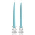 thumbnail image 2 of 1 Pair Taper Candles Unscented 12 Inch Light Blue Tapers .88 in. diameter x 12 in. tall, 2 of 2
