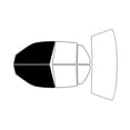thumbnail image 2 of Rvinyl Window Tint Kit Compatible with Mercury Grand Marquis 1996-2010 - Front Precut Kit - 5%, 2 of 8