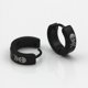 thumbnail image 5 of Pendientes de clip de oreja con de punk de material acero inoxidable para hombres negros de moda, 5 of 9