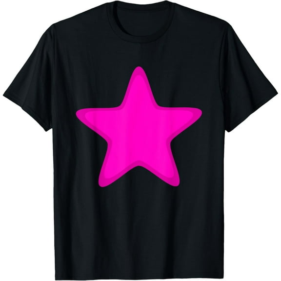 100% pure cotton short-sleeved shirts for both men and womenPink Stars with Border - Pink Star T-Shirt