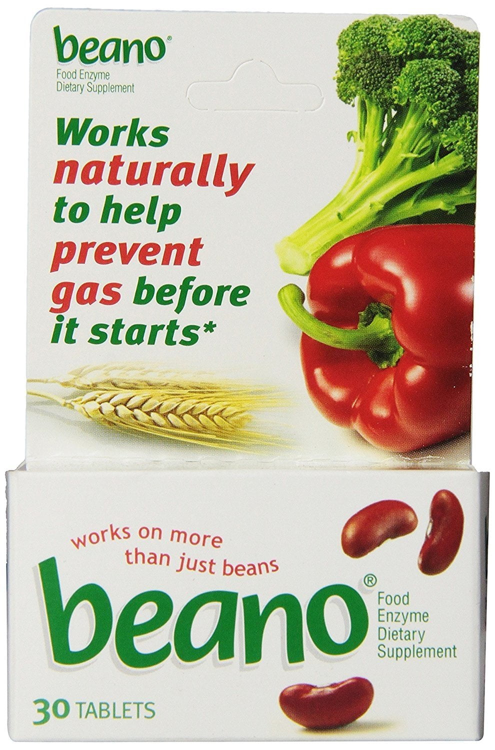 Beano Tablets for Gas Prevention and Relief, 30 Count
