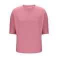 thumbnail image 5 of Mgmyaa Womens Crew Neck T Shirts Short Sleeve Tees Lightweight Summer Tops with Pocket, 5 of 7