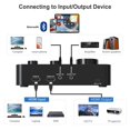 thumbnail image 4 of Rybozen Sistema mezclador de karaoke con micrófono inalámbrico, micrófono inalámbrico de mano dual para karaoke, Smart TV, PC, altavoz, amplificador, iglesia, boda - Compatible con HDMI, entrada/salid, 4 of 5