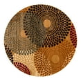 thumbnail image 3 of Unique Loom Barista Collection Area Rug - Java (10' Round Beige/Black), 3 of 7
