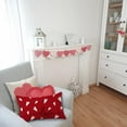 thumbnail image 2 of Valentine''s Day Pillow Covers 12x20 Inch White Hearts Letter Decor Red Throw Pillow Covers Valentine''s Day Cushion Case Decoration for Sofa Couch 51B, 2 of 6