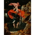 thumbnail image 2 of Anonymous 12x14 Gold Ornate Wood Frame and Double Matted Museum Art Print Titled - The Legend of St. Christopher (16th Century), 2 of 4