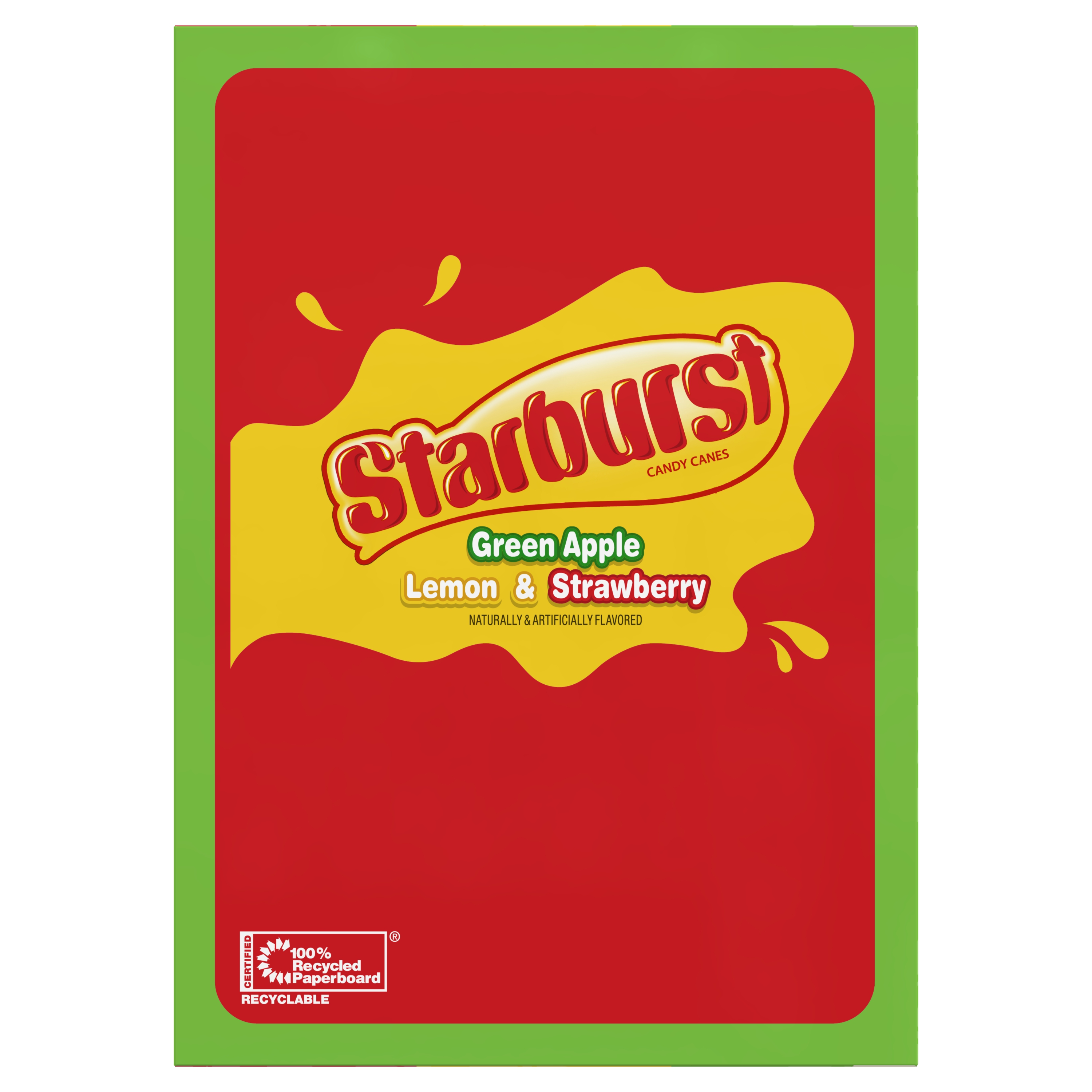 Starburst Assorted Fruit Flavors Christmas Candy Canes Stocking Stuffers, 5.3oz, 12 Count Box - image 3 of 7