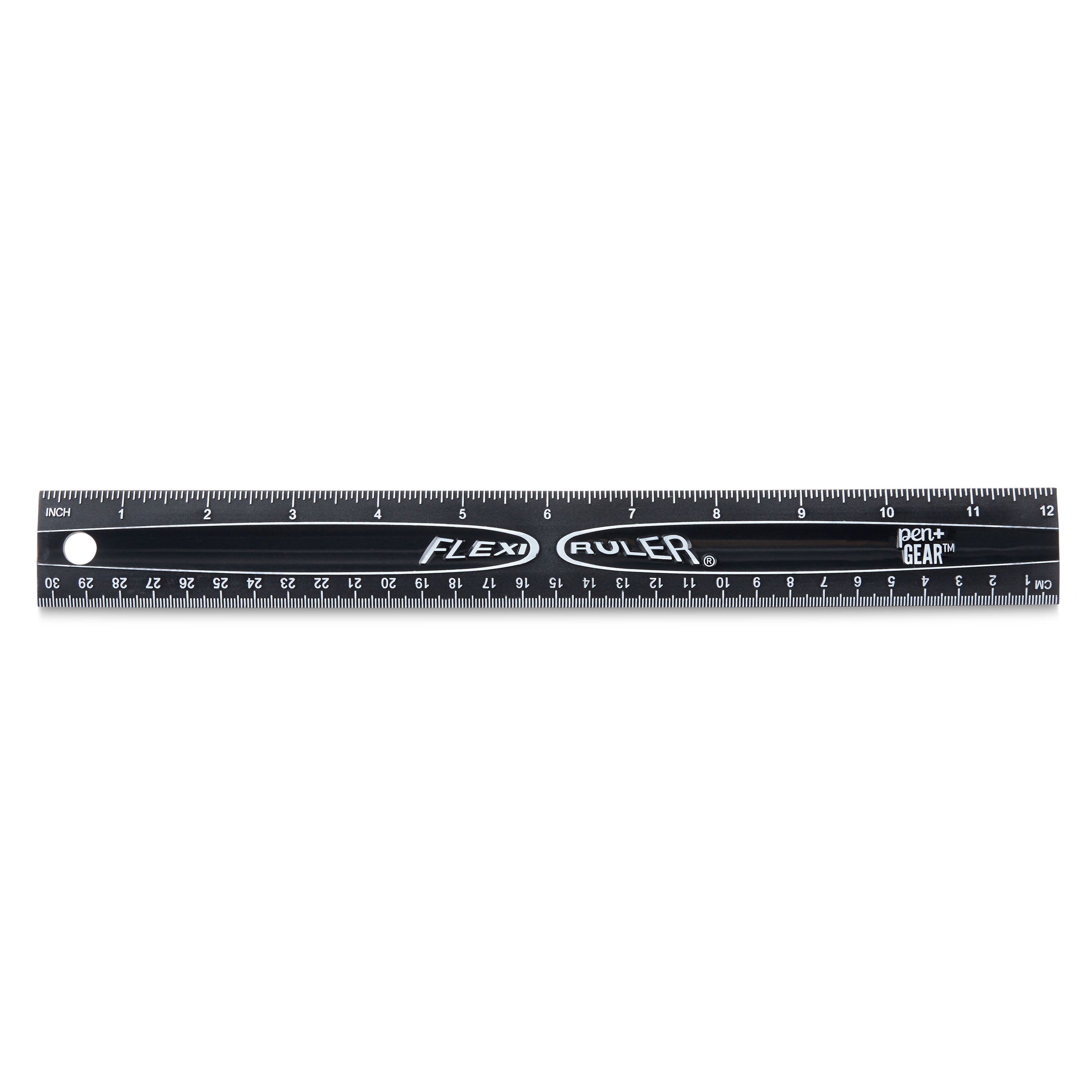 (10 pack) Pen+gear Flexible Plastic 12" Metric Ruler, For All Levels of Education, Black