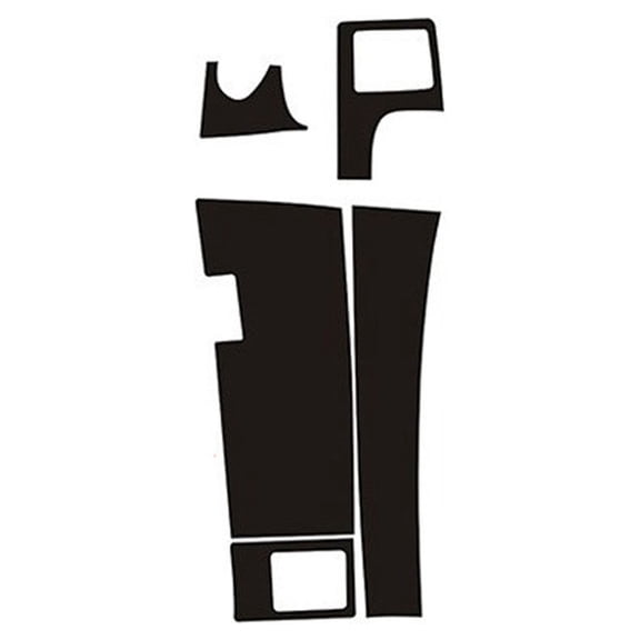 Yassdwbn 5D Carbon Fiber Car Center Console Trim Cover Sticker For Toyota Corolla 2007-13