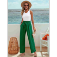 thumbnail image 5 of Women'S Wide Leg Lounge Pants Green M, 5 of 7