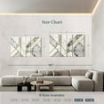 thumbnail image 4 of Elephant Stock Marble Texture Geometric Abstract Wall Art - Horizontal Multi Panel Canvas - Living Room Wall Decor - Abstract Multi Panel - Gray And Gold Decor - 74" x 48", 4 of 8