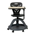 thumbnail image 5 of Emma + Oliver Black Mobile Desk Chair - 360° Tablet Rotation and Storage Cubby, 5 of 12