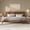 Brown + Bamboo + King, variant on King Size Platform Bed with Tall Headboard, Solid Bamboo-made Bed Frame with Support Slats, Full/Queen/King Bed Frame for Bedroom, Guest Rooms, Dorms, Warm Brown