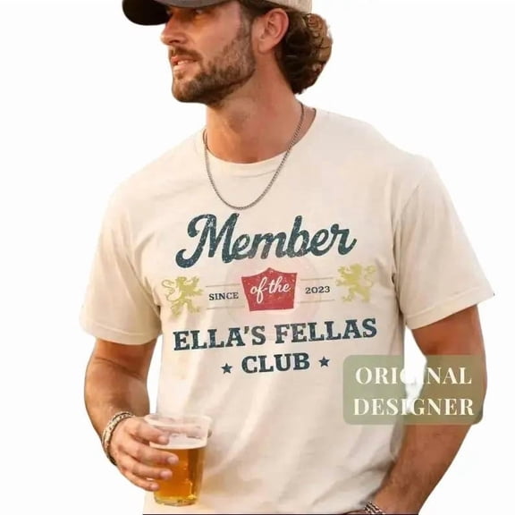 Ellas Fellas Club T-shirt, Western Country Concert Graphic Shirt, Vintage Rodeo Music Fan Tee, Casual Shirt, Gift For Her Him
