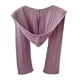 thumbnail image 1 of Bufanda con capucha, suave, para calentar las orejas, resistente al viento, cálida, chal violeta, 1 of 8