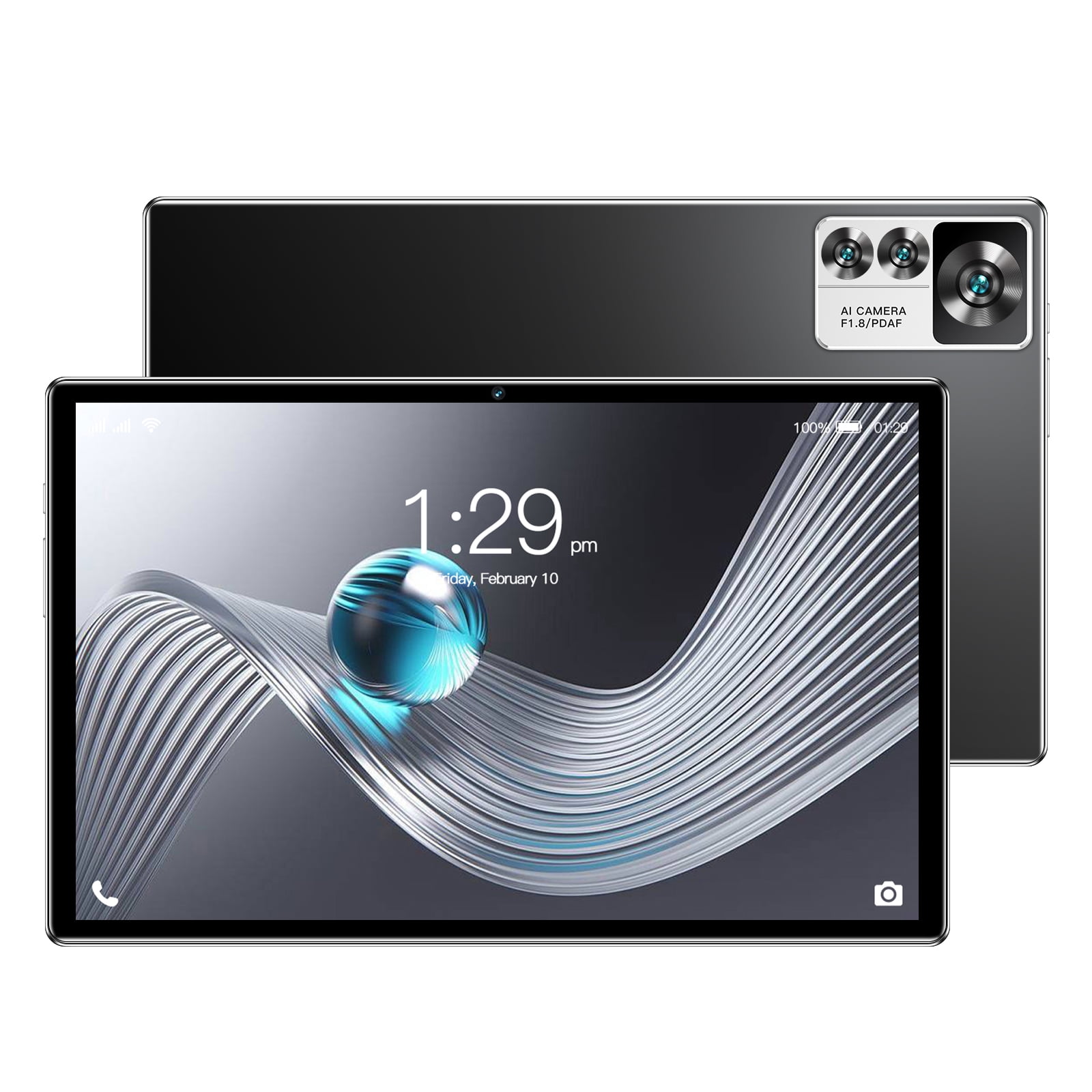 Android 14 Tablet 8GB RAM 128GB ROM, 10.1in 5G Wifi Tablet with