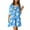 Light Blue, variant on GERsome Womens Summer Floral Short Sleeve T-Shirt Dresses Casual Swing Boho Dresses
