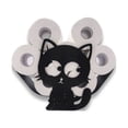 thumbnail image 1 of Portarrollos de metal negro con patas en forma de gato TUNC Sencillez, 1 of 5