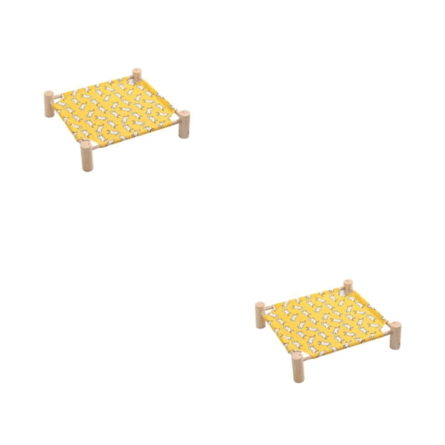 Methold Cama de para mascotas pequeñas, tela de algodón y lino para comodidad durante todo el año, cama para mascotas desmontable y lavable Type5 NO5
