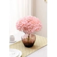 thumbnail image 4 of ZOELNIC 10pcs Artificial Flowers Realistic Hydrangea Flowers Bouquet for Wedding Party Office Home Decor,Flesh pink, 4 of 7