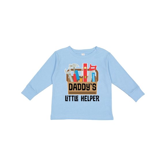 Inktastic Daddys Little Helper Tool Box Boys or Girls Long Sleeve Toddler T-Shirt
