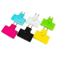 thumbnail image 2 of 1Pc 180 Degree Rotate Plug EU Converter 1 In 3 Multi Plug Wireless Outlet Adapter, 2 of 4