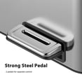 thumbnail image 5 of EastVita 40L Stainless Steel Trash Can - 2 Separate Bins with Removable Liners Soft-Close Lid and Foot Pedal - Kitchen Recycling/Waste System, 5 of 6