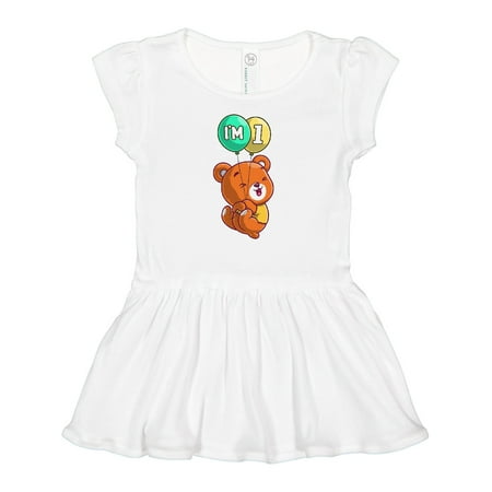 

Inktastic I m 1 Teddy Bear Gift Baby Girl Dress