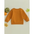 thumbnail image 4 of Bagilaanoe Toddler Baby Girl Boy Thanksgiving Sweatshirt Long Sleeve Letter Print Pullover 6M 12M 18M 24M 3T 4T Kids Fall Loose Tee Tops, 4 of 9