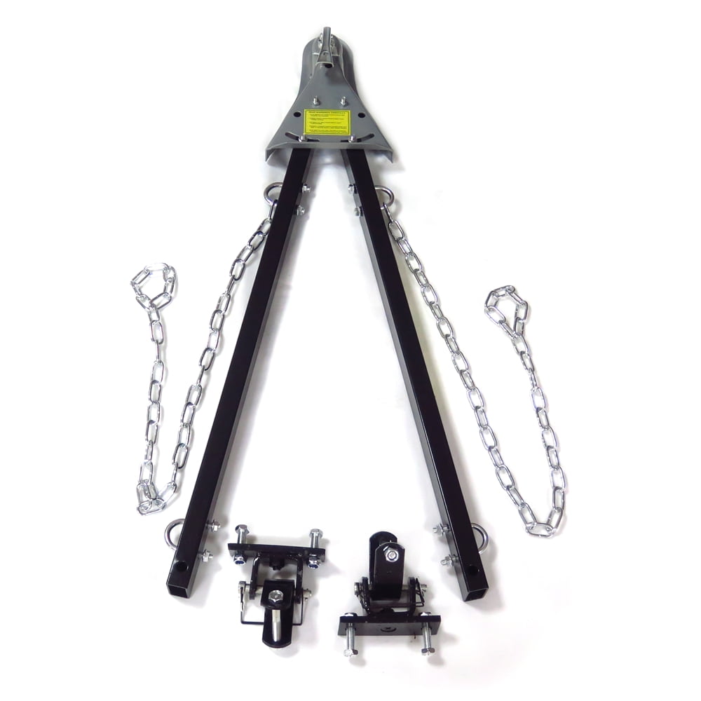 HTTMT- Black Adjustable Tow Towing Bar Bumper Mount 5000lb w/Chains RV