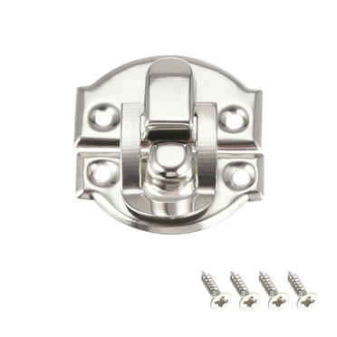 Uxcell Box Latch, Mini Size Silver Tone Decorative Hasp Cases Catch w Screws 20Pcs
