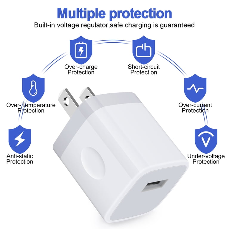 Ailkin 5V/1A USB Wall Charger Block 3-Pack photo 2