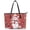 Christmas Snowman, variant on POLERO Tote Bag Space Planets Practicality Handbag for Shopping, Leather Waterproof Zipper Saddle Handbag
