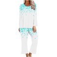 thumbnail image 1 of TIMIFIS Ensembles de Pyjama pour Femmes 2 Pcs - Pyjamas de la Saint-Valentin pour Femmes - Ensembles de Pyjamas pour Dames Manches Longues Col Rond Haut et Pantalon Ensembles de Détente, 1 of 3