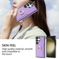 thumbnail image 4 of Allytech Wallet Case for Samsung Galaxy S23 Ultra, S23 Ultra Case Cover, PU Leather Slim Fit Cards Holder Shockproof Kickstand Ring Holder Anti-Scratch Case for Galaxy S23 Ultra - Purple, 4 of 8