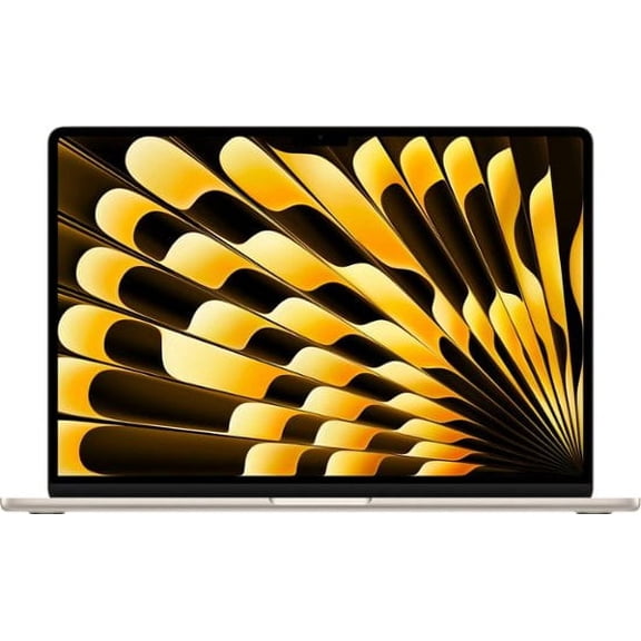 Pre-Owned Apple MacBook Air (15-inch) - Apple M2 Chip with 8-core CPU and 10-core GPU, 256GB - Starlight (2023) - MQKU3LL/A -