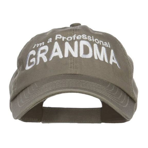 I'm a Professional Grandma Embroidered Low Cap - Olive OSFM