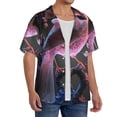 thumbnail image 2 of Fuzoiu Bird6 Print Men's Casual Short,Men's Short Sleeve Shirt,Mens Casual Button Down Shirts,Cuban Collar Summer Shirt for Beach, Vacation, and Outdoor Activities-Medium, 2 of 5