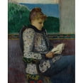 thumbnail image 3 of Henry Moret 20x24 Black Modern Framed Museum Art Print Titled - Reading at the Window (1892), 3 of 5