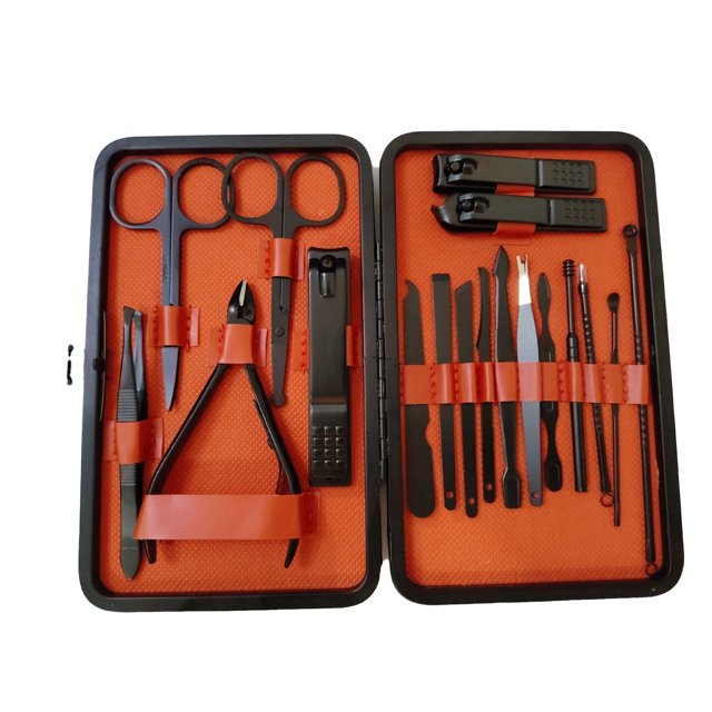 Herramientas para uñas NikouMX cortaúñas 23 piezas Acero inoxidable Juego de cortaúñas