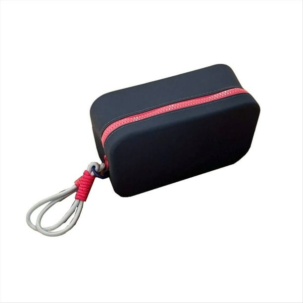 Nueva Bolsa Almacenamiento Portátil Silicona, Bolsa con Cremallera Impermeable Gran Capacidad, Bolsa Almacenamiento Escritorio, Bolsa Lavado, Bolsa Lápiz Labial B