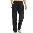 thumbnail image 2 of FAIWAD Women's Athletic Pants Elastic Waist Quick Dry Pants with Pockets Outdoor Breathable Sports Jogging Pants, 2 of 9