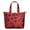 Red Cheetah Leopard, variant on Red Cheetah Leopard Pattern Travel Tote Bags for Women Carry On,Large Weekender Bags for Women Travel,Multi Functional Duffle Bag for Work,Shopping,Sports