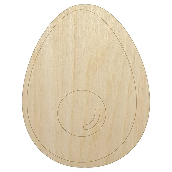 Avocado Symbol Wood Shape Unfinished Piece Cutout Craft DIY Projects - 4.70 Inch Size - 1/8 Inch Thick