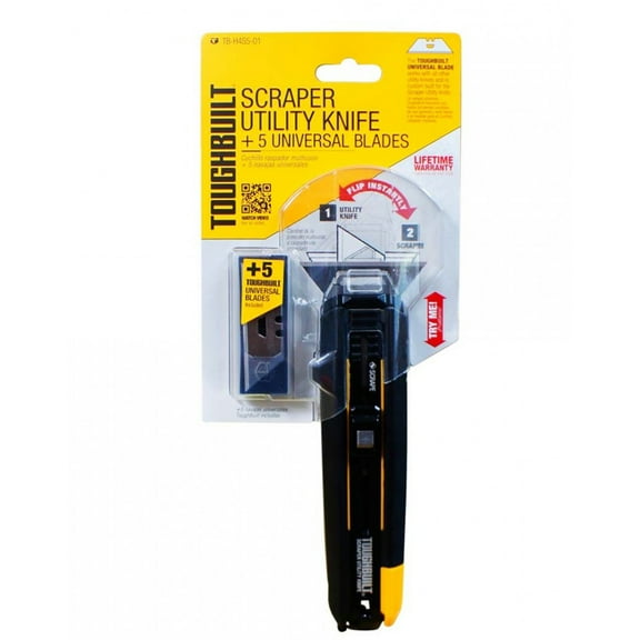 Scraper Utility Knife Dual Function Eradicate Cutting Included 5 Blades Portable Hand Tools