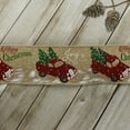 thumbnail image 3 of Ribbon Traditions Holiday Red Truck Natural Wired Ribbon 2 1/2" by 25 Yards, 3 of 5