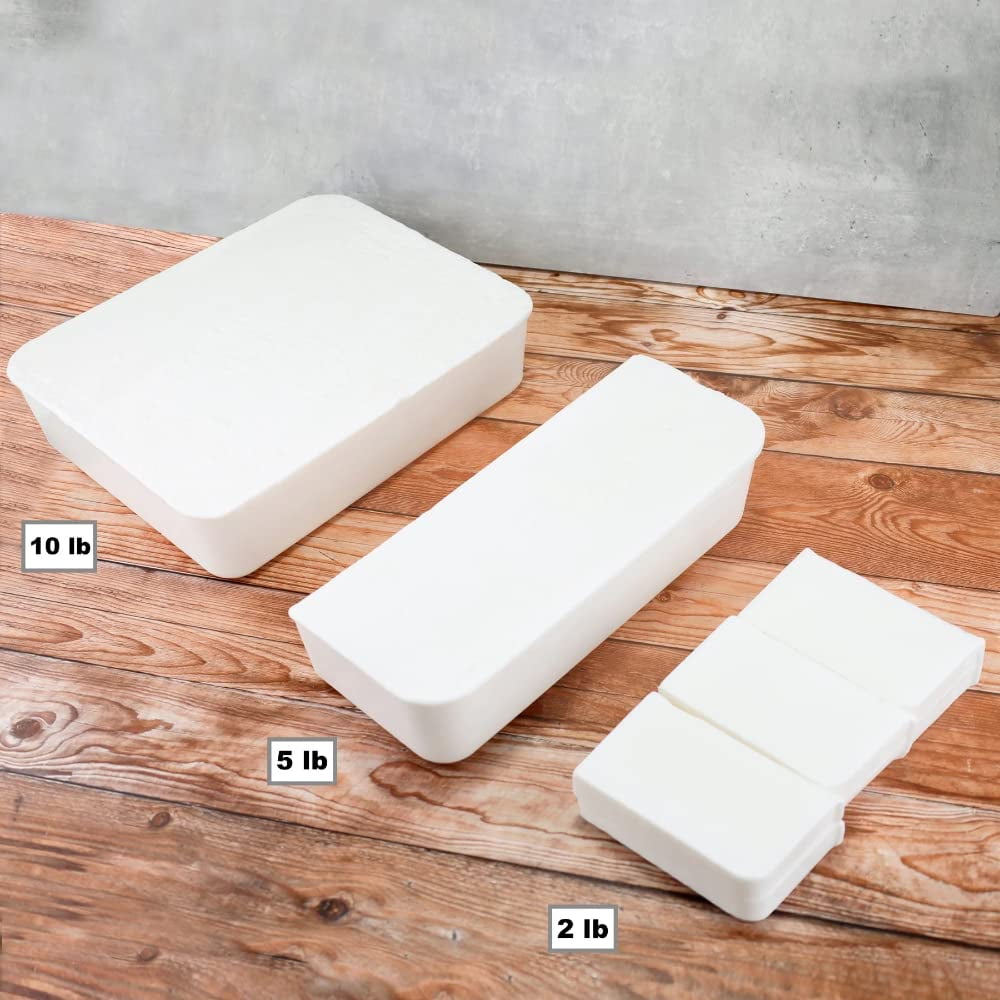 Primal Elements White Soap Base - Moisturizing Melt & Pour Glycerin Soap Base for Crafting & Soap-Making, Easy to Cut, Unscented - 10 Pounds