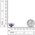 thumbnail image 6 of Gem Stone King 2.74 Ct Oval Purple Amethyst Black Onyx 925 Sterling Silver Ring, 6 of 6